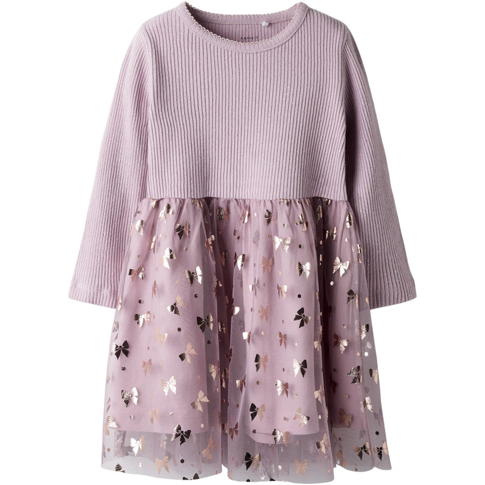 Køb Name It Keepsake Lilac Nmfrosally Ls Dress