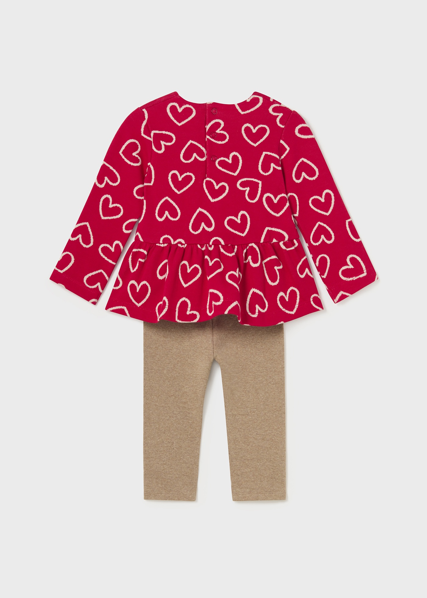 Conjunto de bebê jacquard de 2 peças