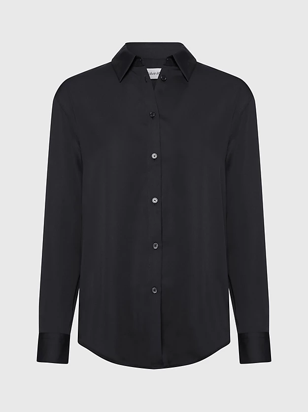 Camisa de poliéster reciclado com modelagem relaxada