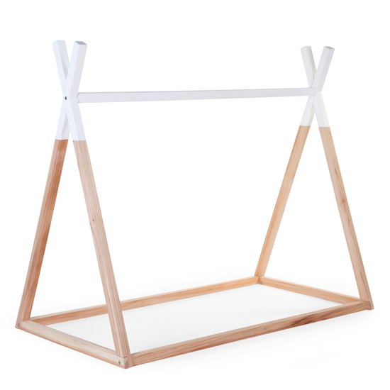 Tipi lit cabane 70x140   Naturel/Blanc        de               Childhome