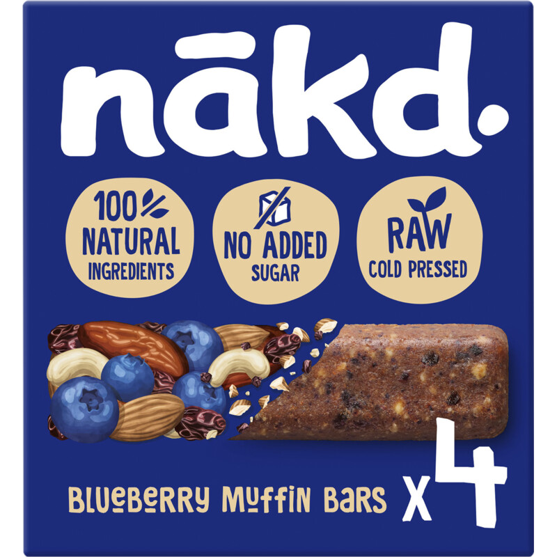 Nakd. Blueberry muffin bars