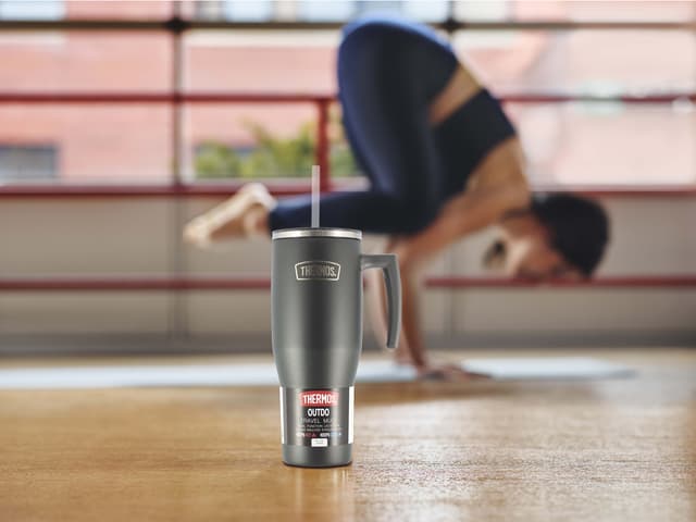 Thermos Termokrus m. hank 1,1 liter Mat sort