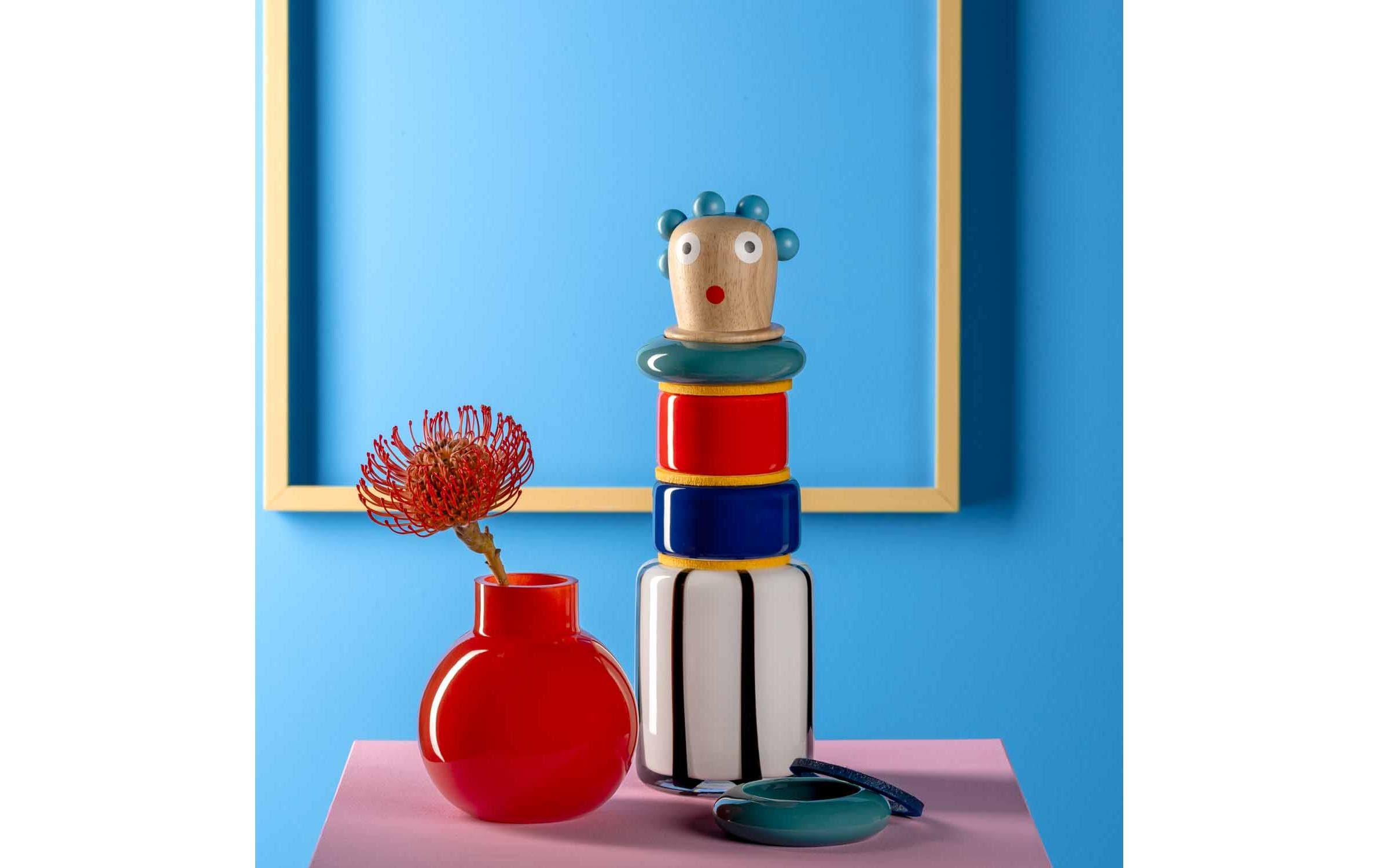 Vase Buoni Amici Pino 24 cm, MehrfarbigObjektvase