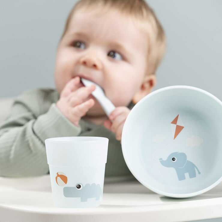 Done by Deer Foodie første spisesæt Playground Blå Blå