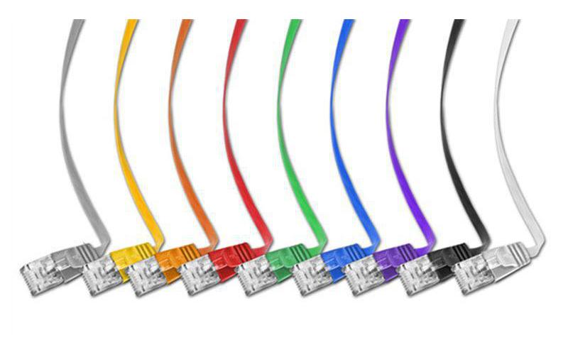 Slimpatchkabel RJ-45 - RJ-45, Cat 6, UTP, 0.1 m, SchwarzUnscreened/Unshielded Twisted-Pair-Kabel (UTP) mit Klinkenschutz