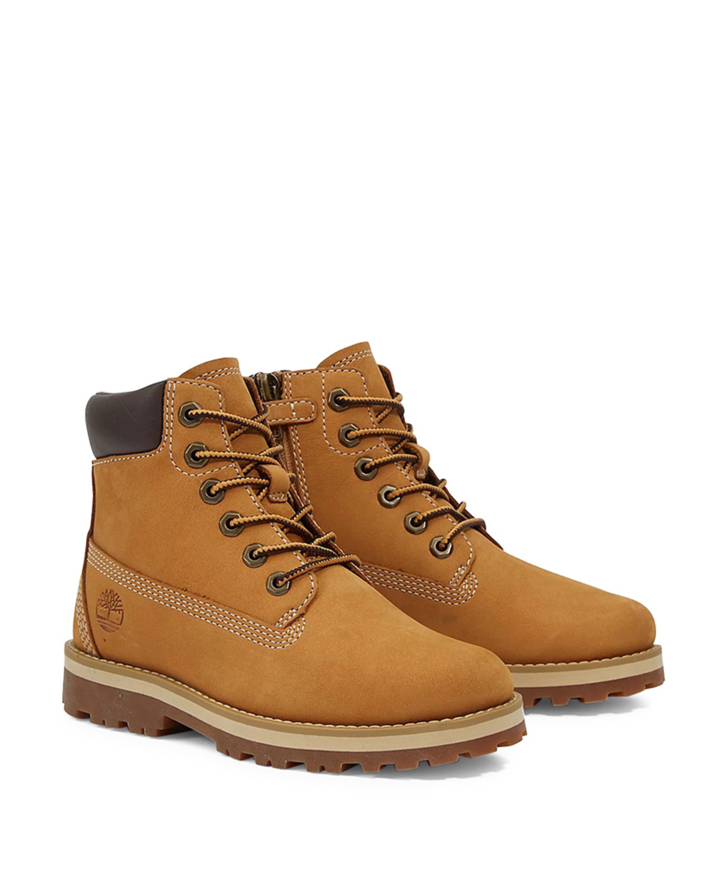 Timberland Courma Kid MID LACE UP BOOT jongens veterschoenen bruin