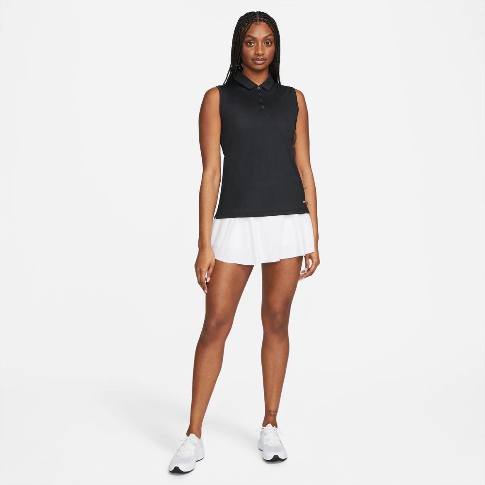 Dri-FIT Victory Sleeveless Pique Dame Svart
