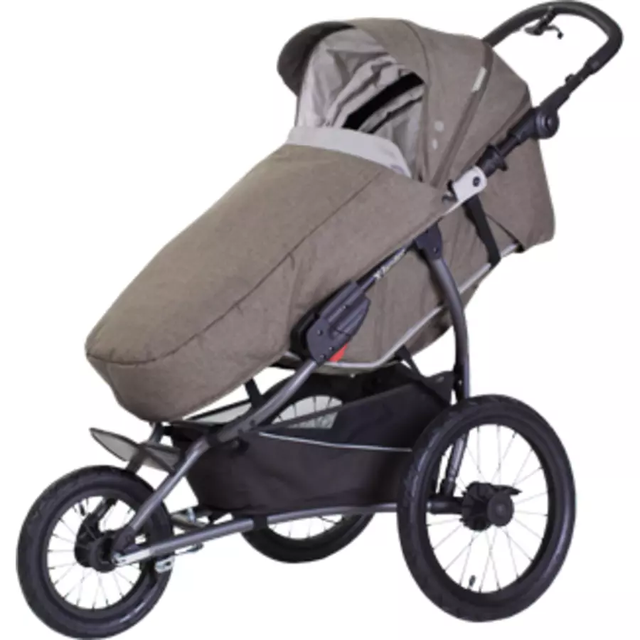 X-lander Jogger Kinderwagen X-Run Carbon Black inkl. Babywanne