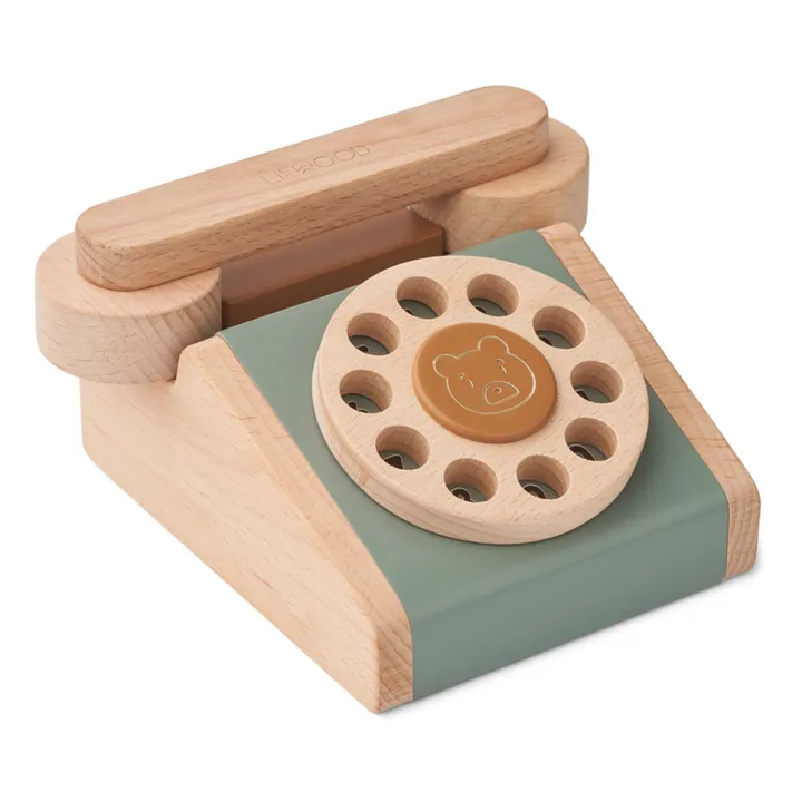 Liewood Téléphone classique Selma en bois | Vert