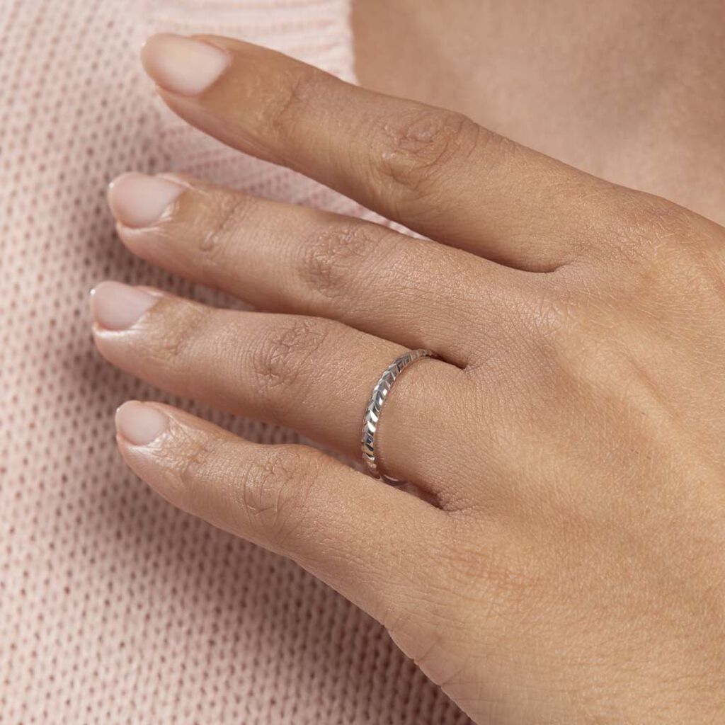 Alliance Calista Diamantee Demi Jonc Classique Or Blanc