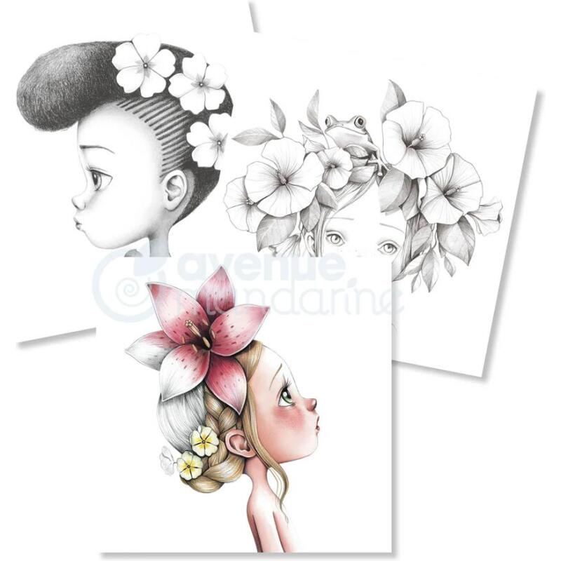 Carnet de coloriage Wild 1 - Rose