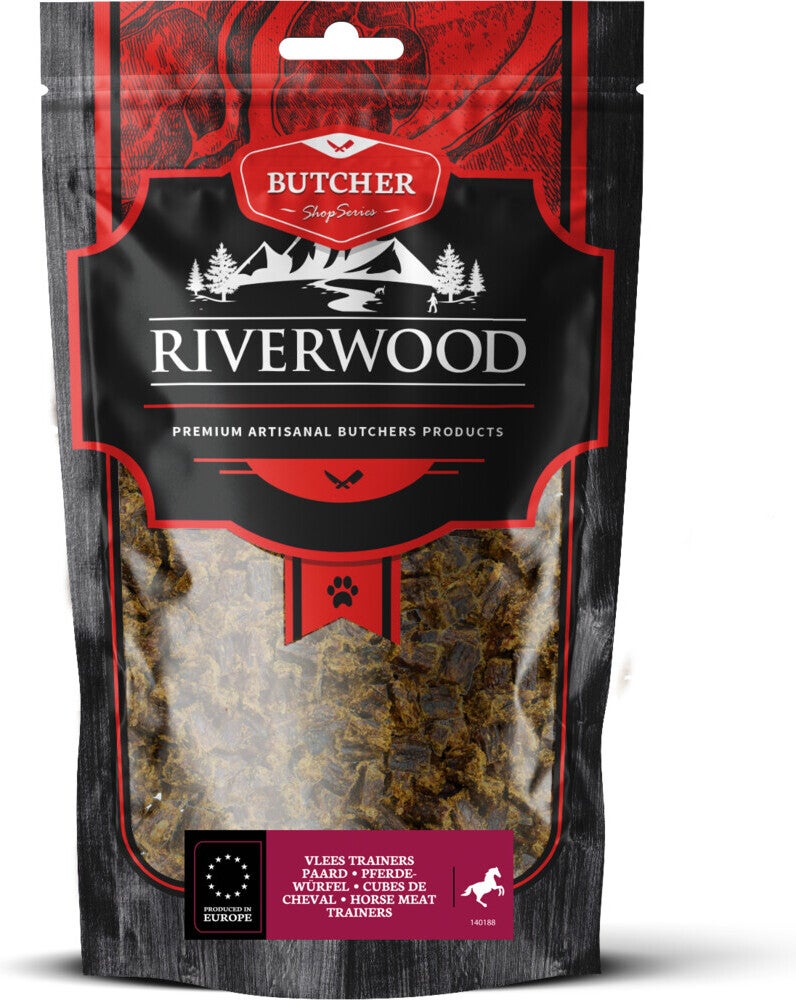 Riverwood natuurlijke snack Butcher paard 150 gram