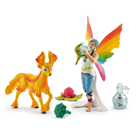 Schleich® 41438 bayala® Regenbogenelfe Dunya mit Fohlen
