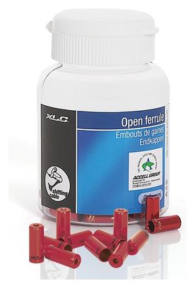 Embouts de Gaine de Frein XLC 5.0 mm 50 Pcs Rouge