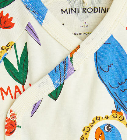 Mini Rodini S?t - Bukser/Body - Parrots Aop - Multi