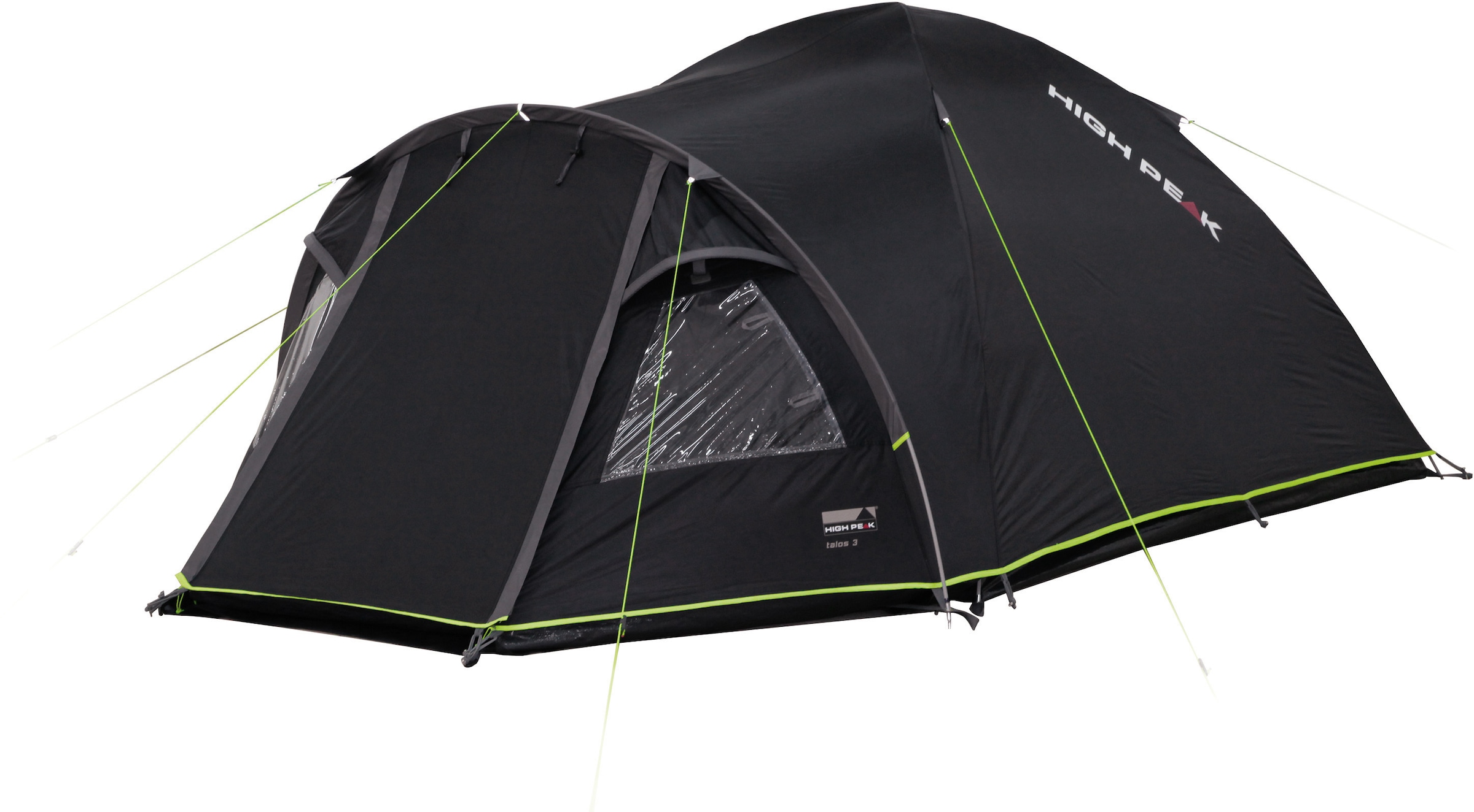 High Peak Kuppelzelt »Talos 3« 3 Personen Set, mit Transporttasche,