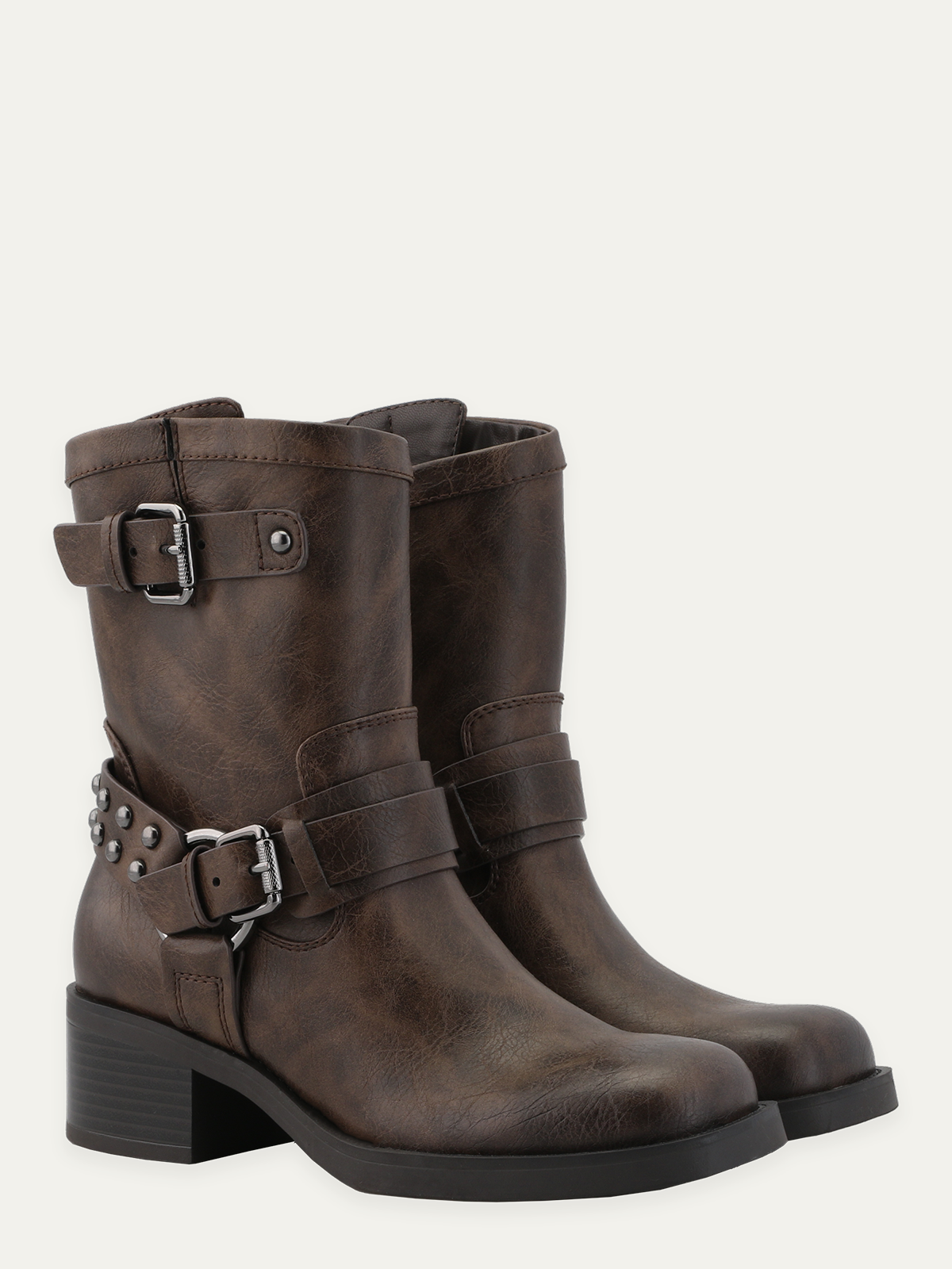 Camperos Low Bikerboot Brown - Trapes Sko