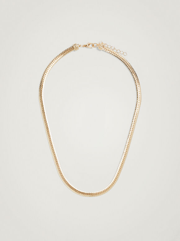 Colar de Corrente Dourada - Dourado