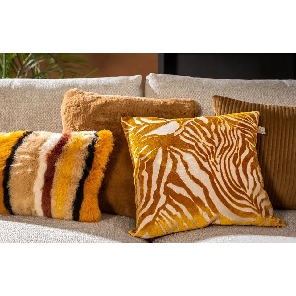 Kussenhoes Zaya - Tobacco Brown - 45x45 cm
