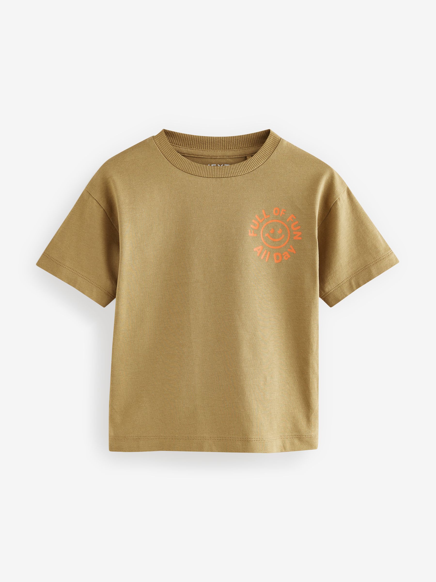 Veelkleurig met slogan - Set van 4 T-shirts met korte mouwen (3mnd-7jr)