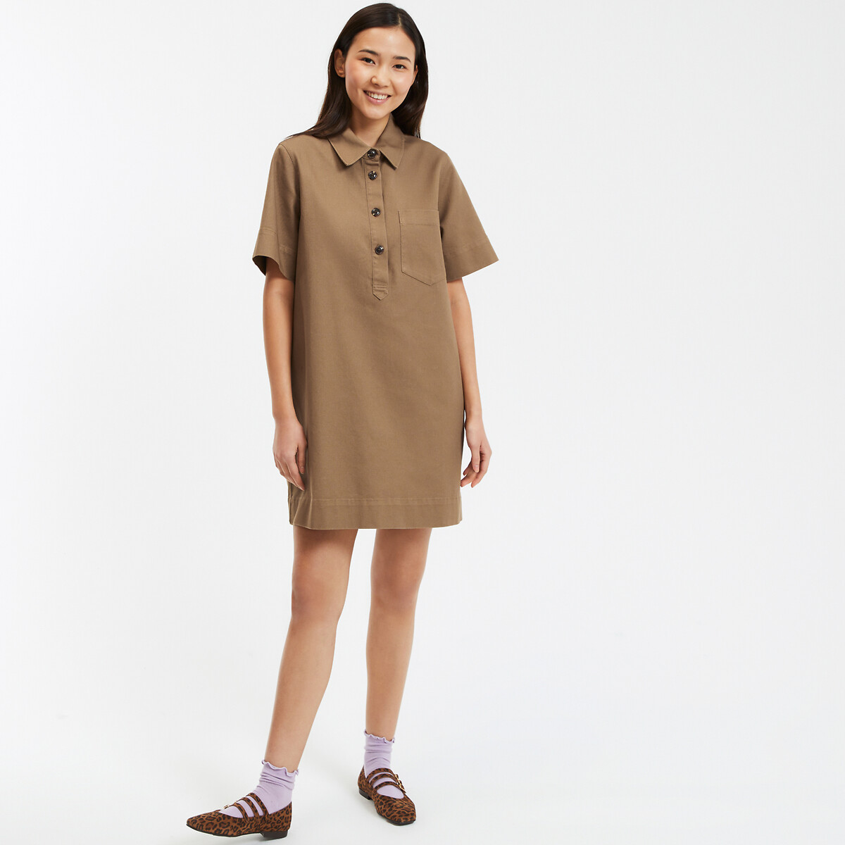 COLEÇÕES LA REDOUTE<br>Vestido curto jeans