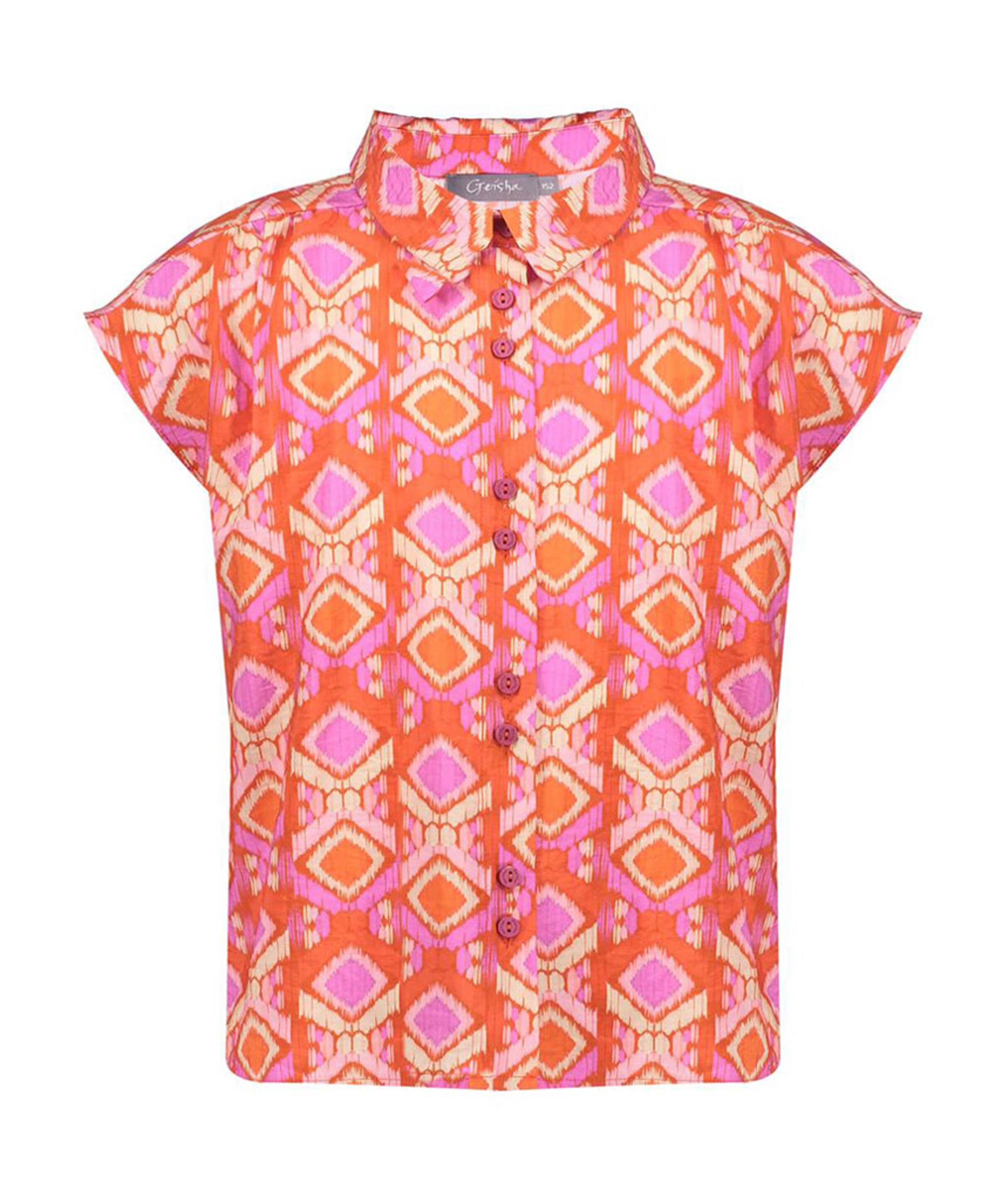 Geisha Meisjes top multicolor