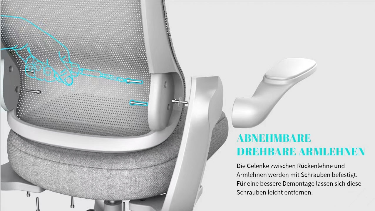 INOSIGN Bürostuhl »Toico, Design-Schreibtischstuhl,« () ergonomische Rückenlehne, Lendenwirbelstütze & klappbaren Armlehnen