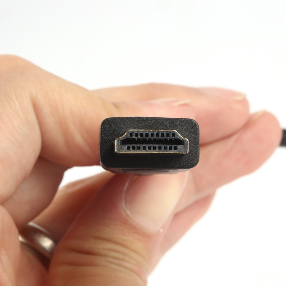 (15cm) HDMI auf VGA Adapter 1080p FullHD - Schwarz