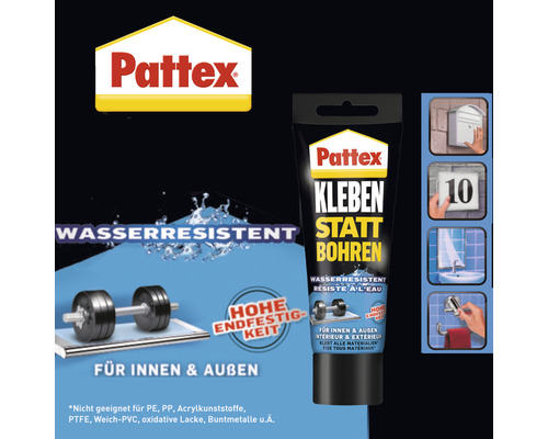 Pattex Lijm in plaats van boren waterbestendige montagelijm 142 g