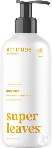 Attitude Super Leaves Savon Mains Vivifiant Feuilles De Citronnier 473ml
