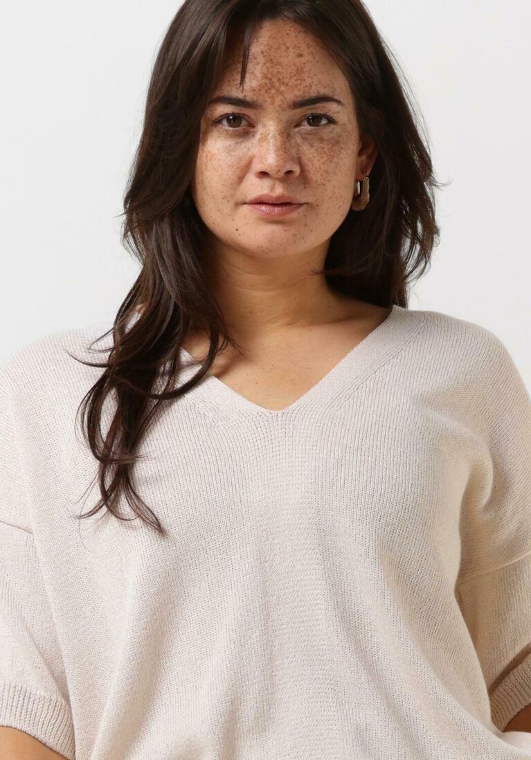 KNIT-TED zand knit-ted trui dewy