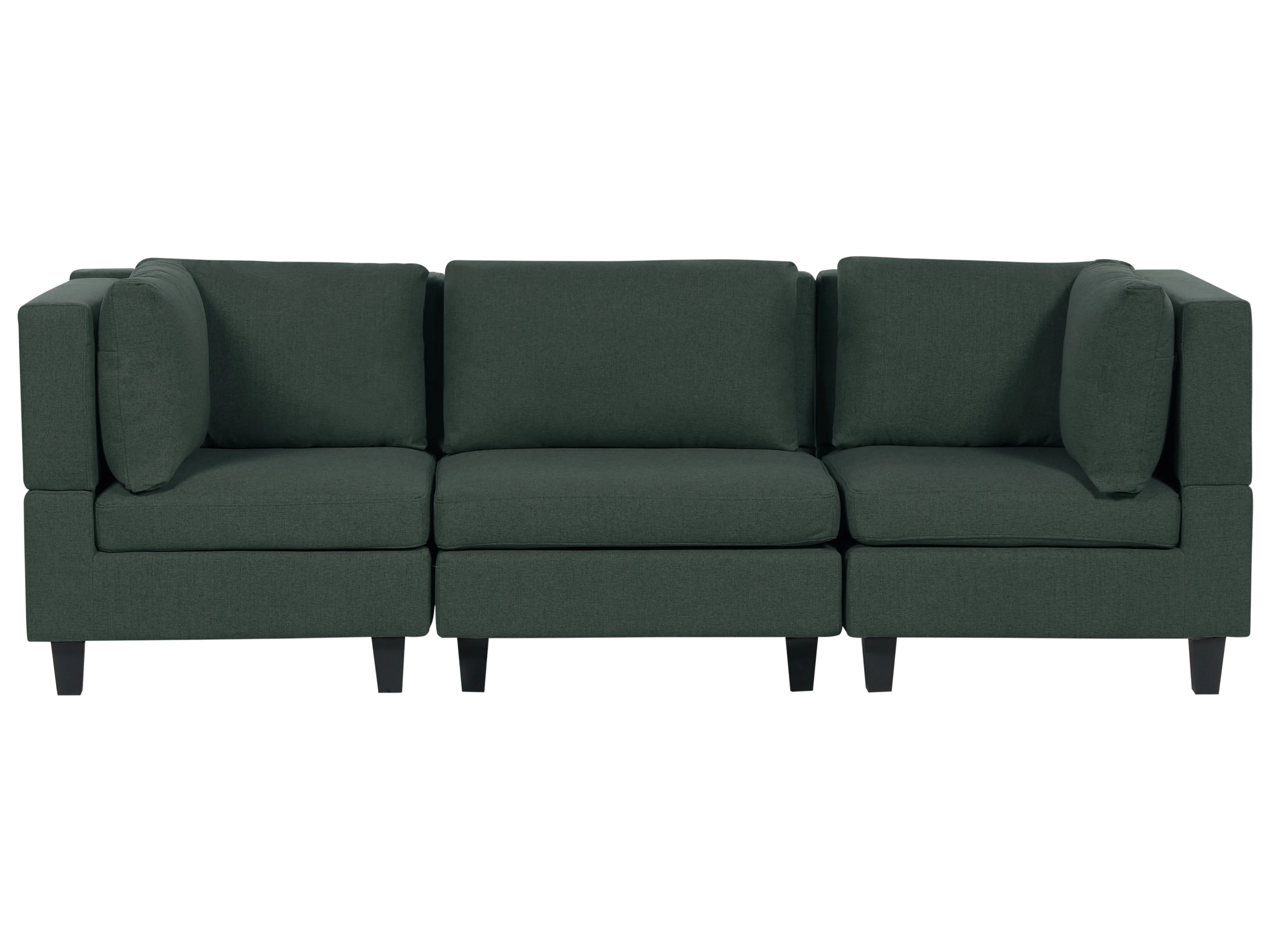 Modulaire bank 3-zits UNSTAD Stof Donkergroen