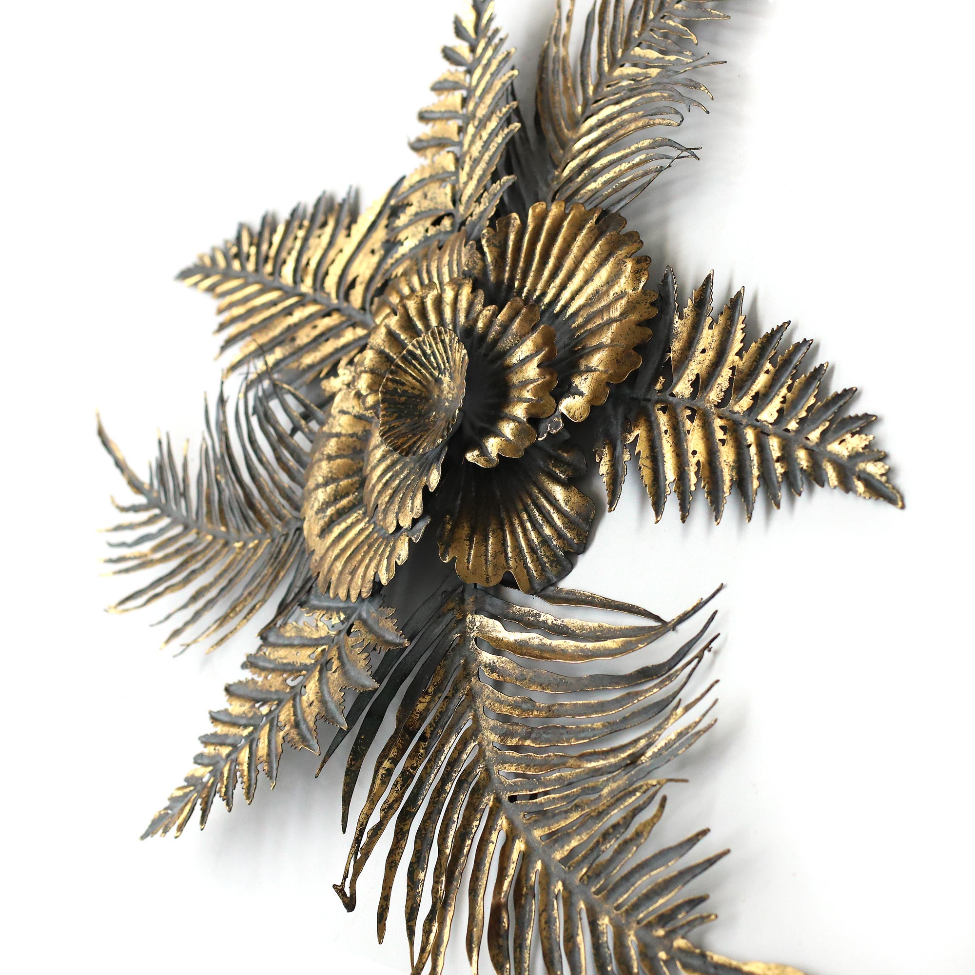 Wandskulptur 'Nieves', antik gold, B 58 cm, H 55 cm, L 5 cm von fischer's lagerhaus