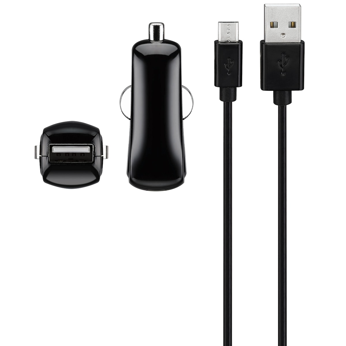 Goji billader 2.1 A Mikro USB-kabel (sort)