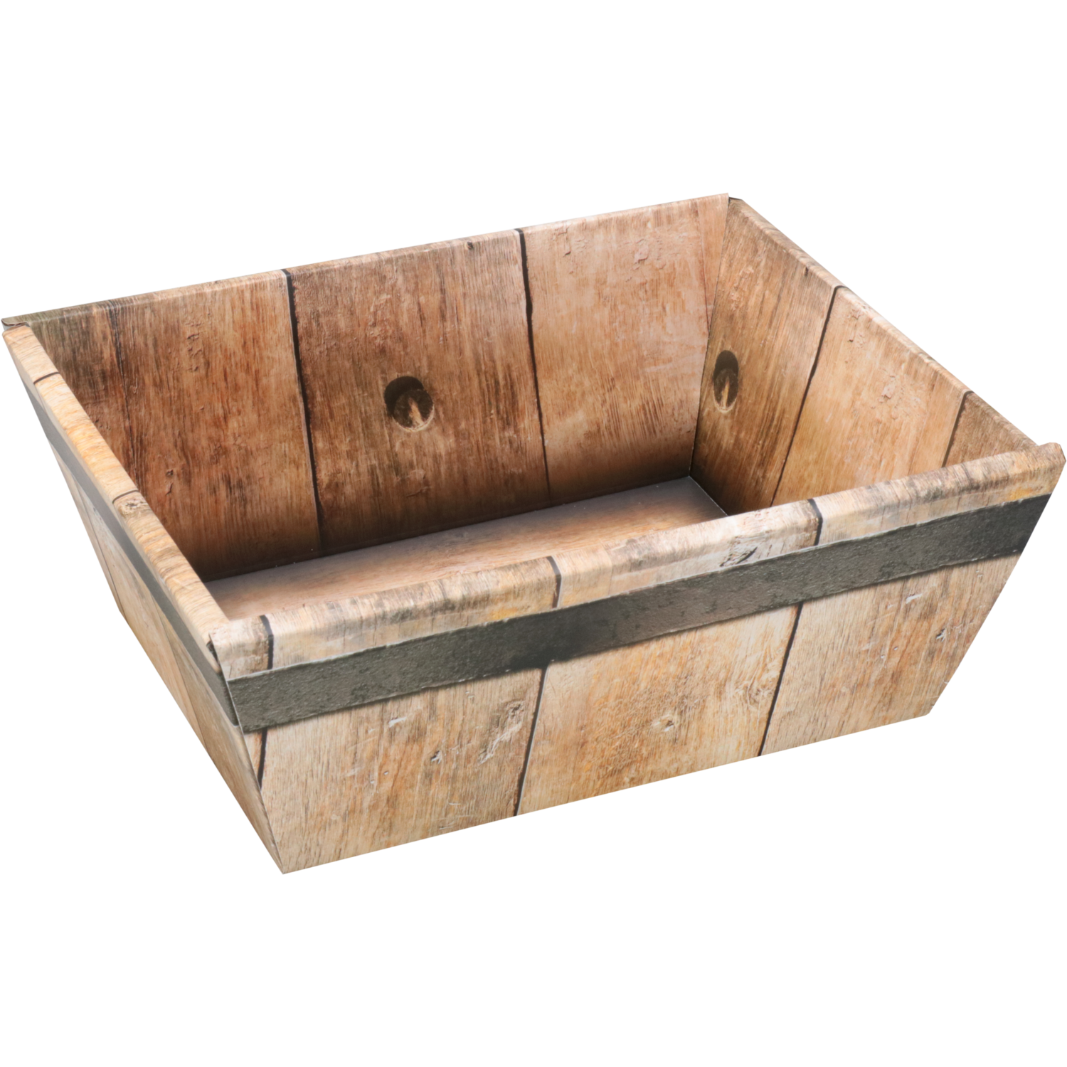 Mand, golfkarton, biermand, 26x21x10cm, bruin