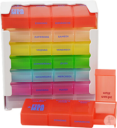 Fisamed Medi Organizer Color XL Bte Pilul. Otc Sol 1 Pièce