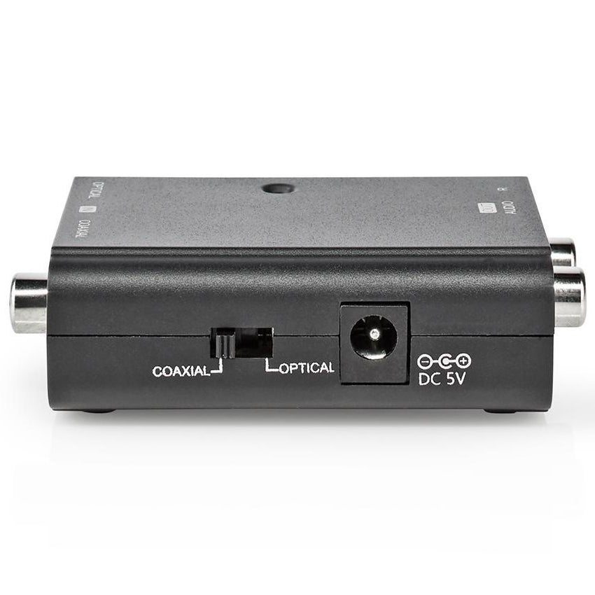 Nedis ACON2509BK audio converter Toslink + Coax naar RCA