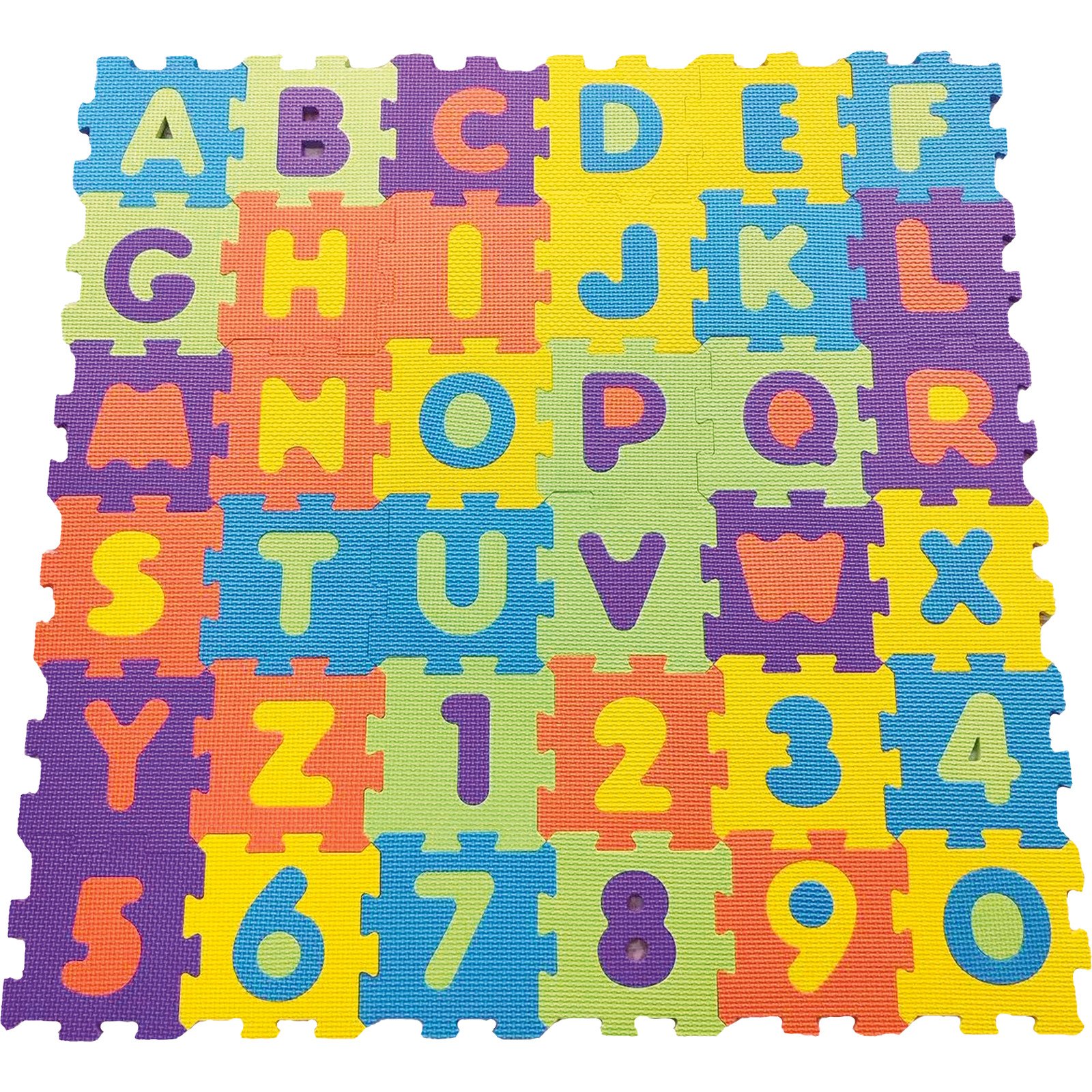 Puzzlematte 36-teilig. Alphabet/Zahlen