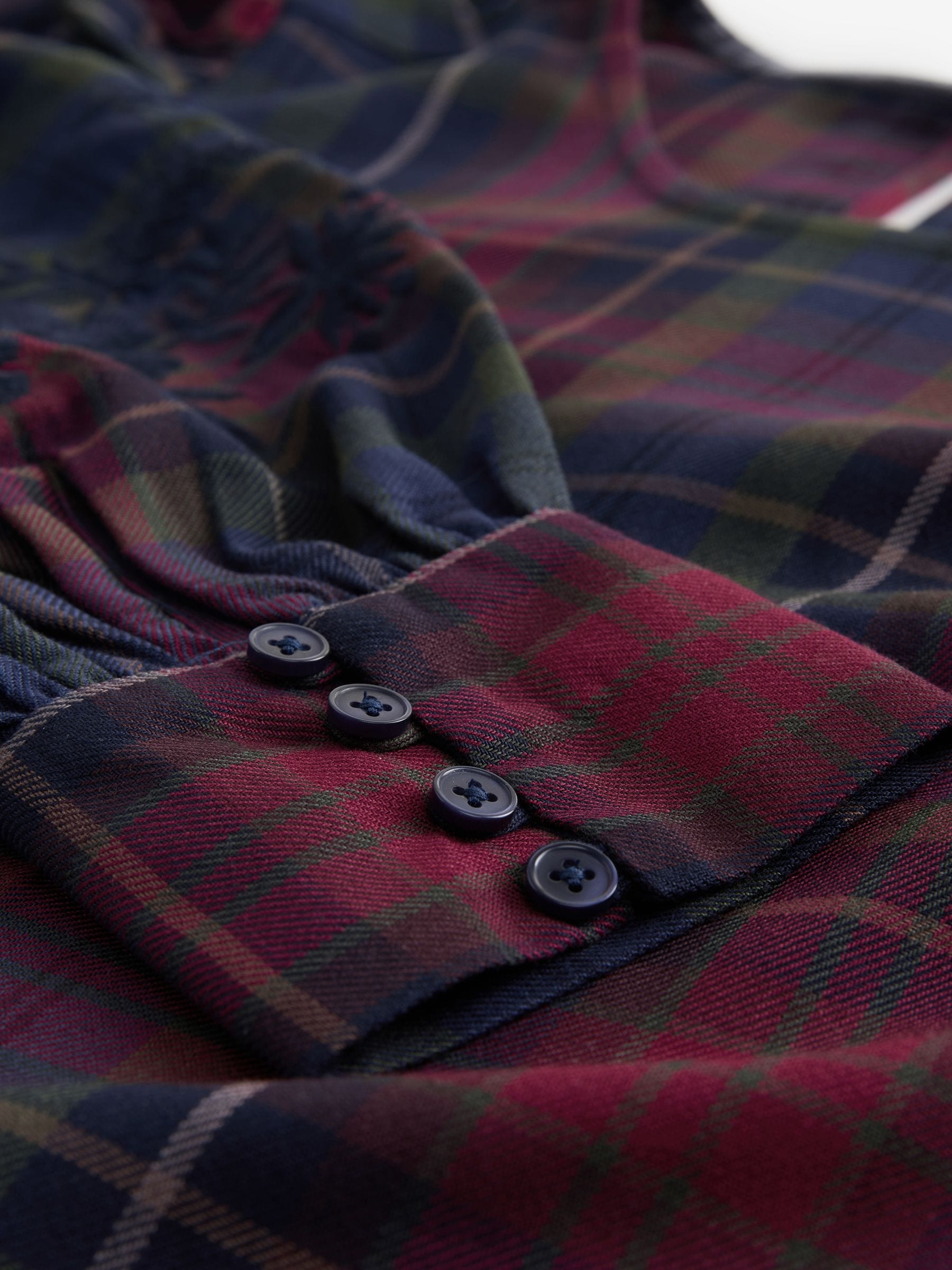 Laura Ashley Check Co-ord Blouse with Embroidery