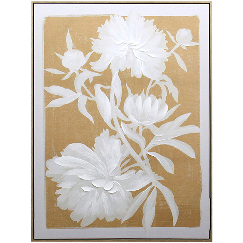 Signes Grimalt - Cuadro flores Beige