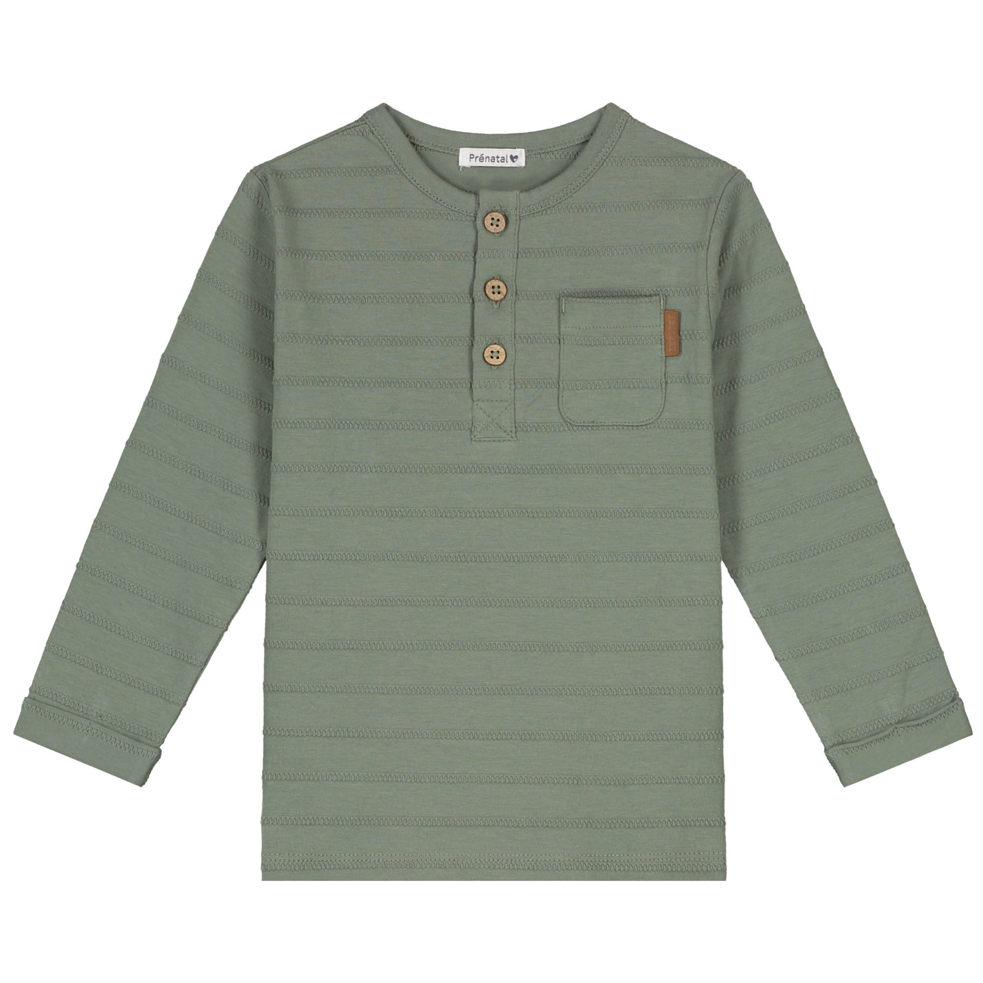 Prénatal peuter shirt lange mouwen strepen groen