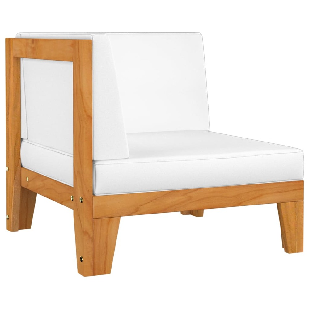 Salon de jardin meuble d'extérieur ensemble de mobilier 12 pièces avec coussins bois d'acacia solide
