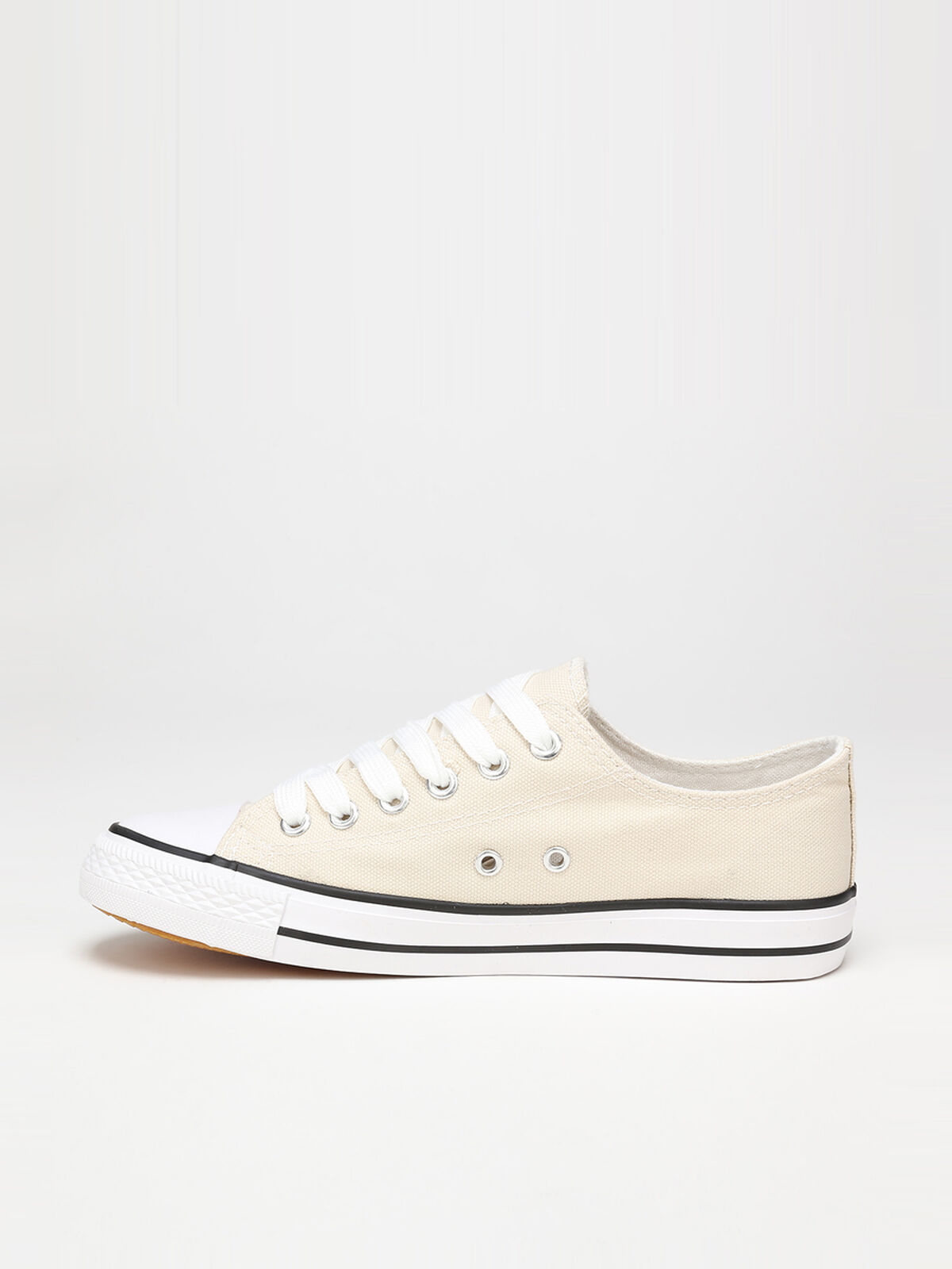 Tennis basses en toile- Beige