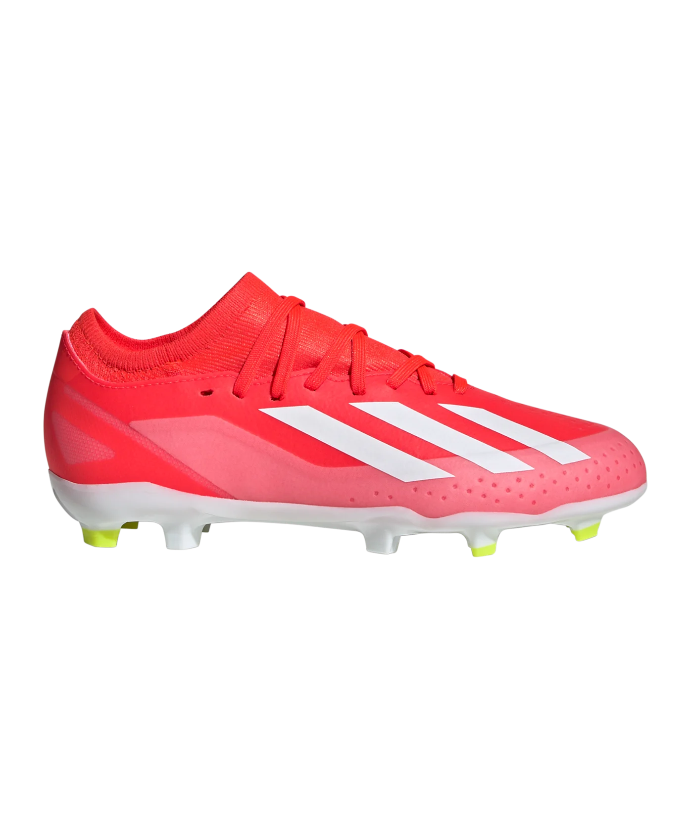 adidas X Crazyfast League FG Kids Energy Citrus Rot Weiss Gelb