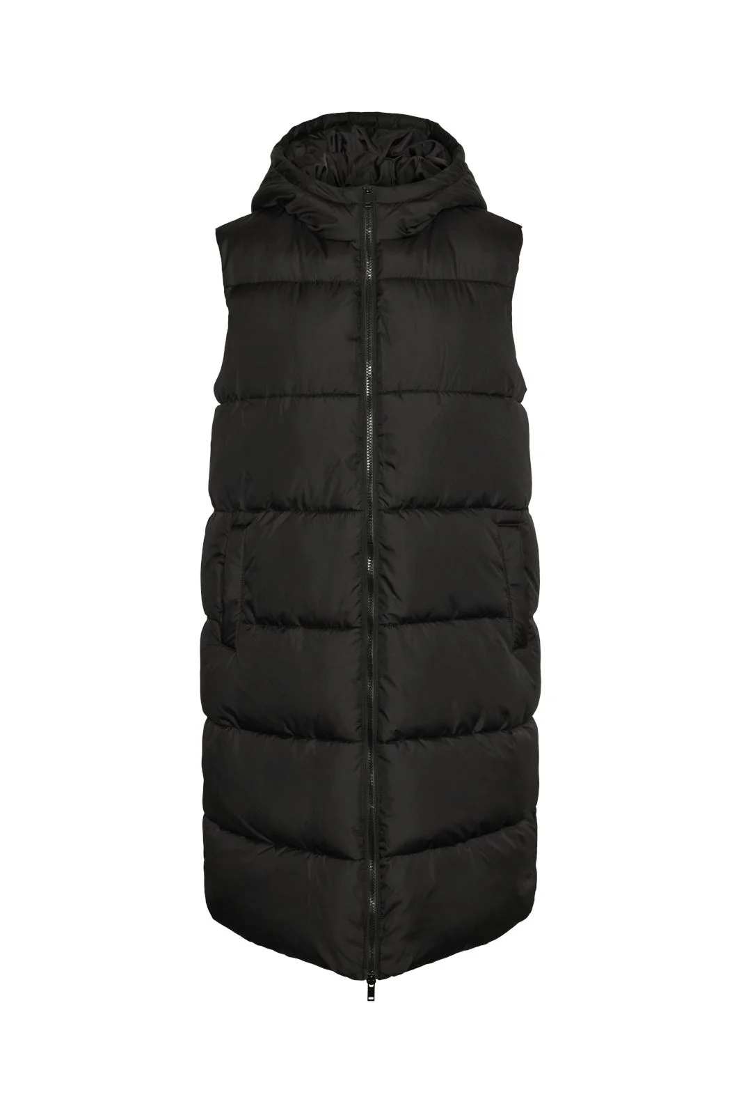 Pieces Pcbee New Long Puffer Vest 3718770 black