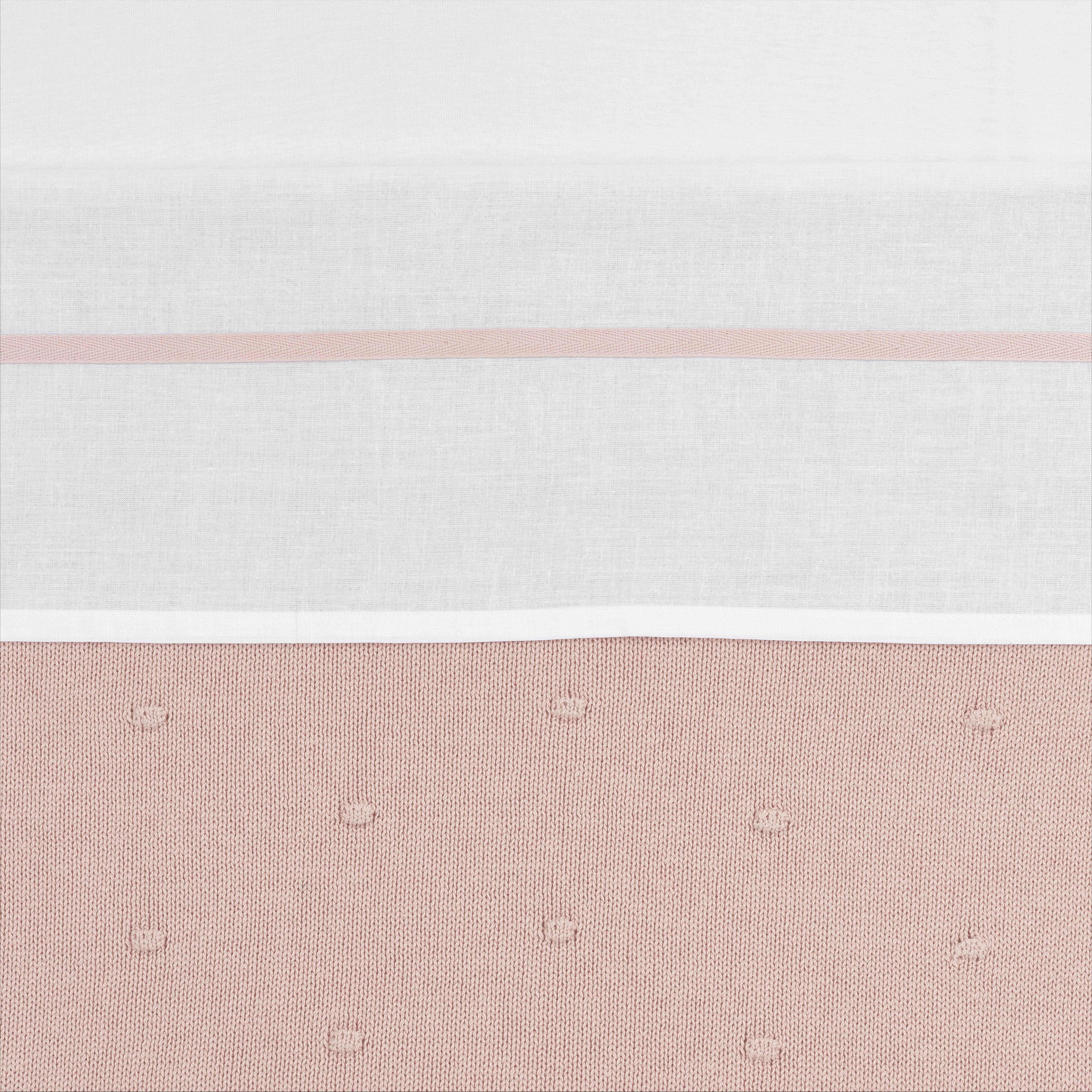 Meyco baby ledikantlaken Bies 100x150 cm Soft Pink