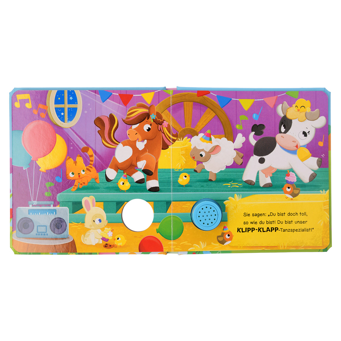 Topomini Soundbuch Pony hellblau / pink