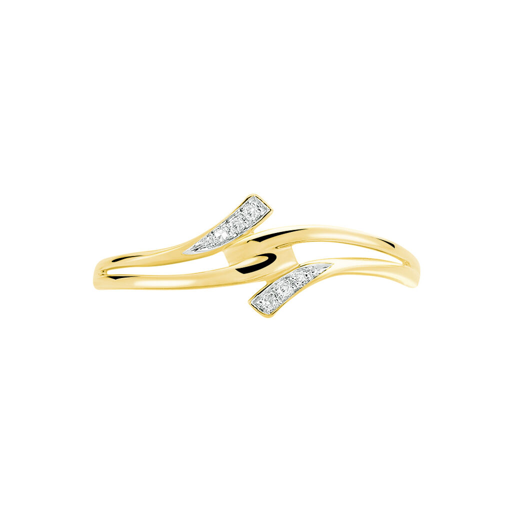 Bague Nelle Or Jaune Diamant