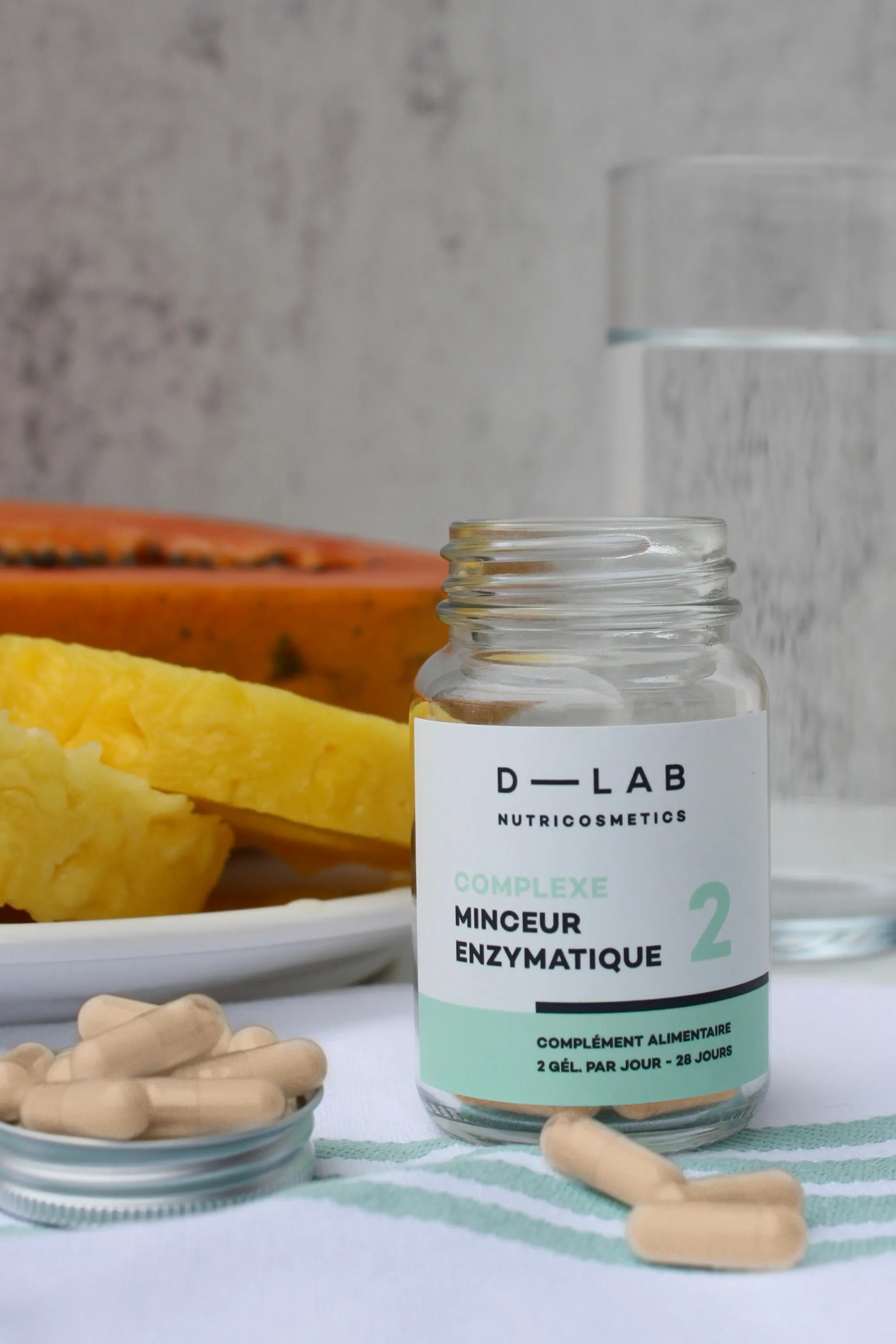 D-LAB Nutricosmetics Complément alimentaire Complexe Minceur Enzymatique-105 g
