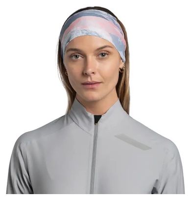 Bandeau Buff Thermonet Headband Rose Bleu